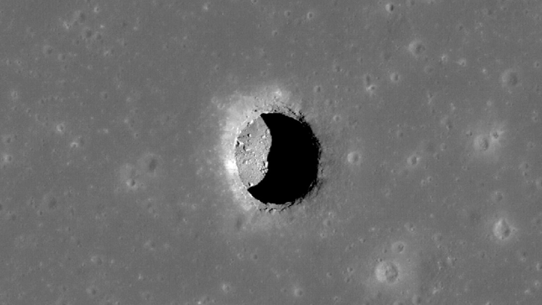 Descubren en la Luna una cueva subterránea