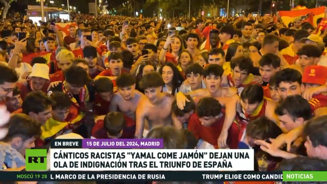 Cánticos racistas causan indignación en España tras el triunfo del país en la Eurocopa