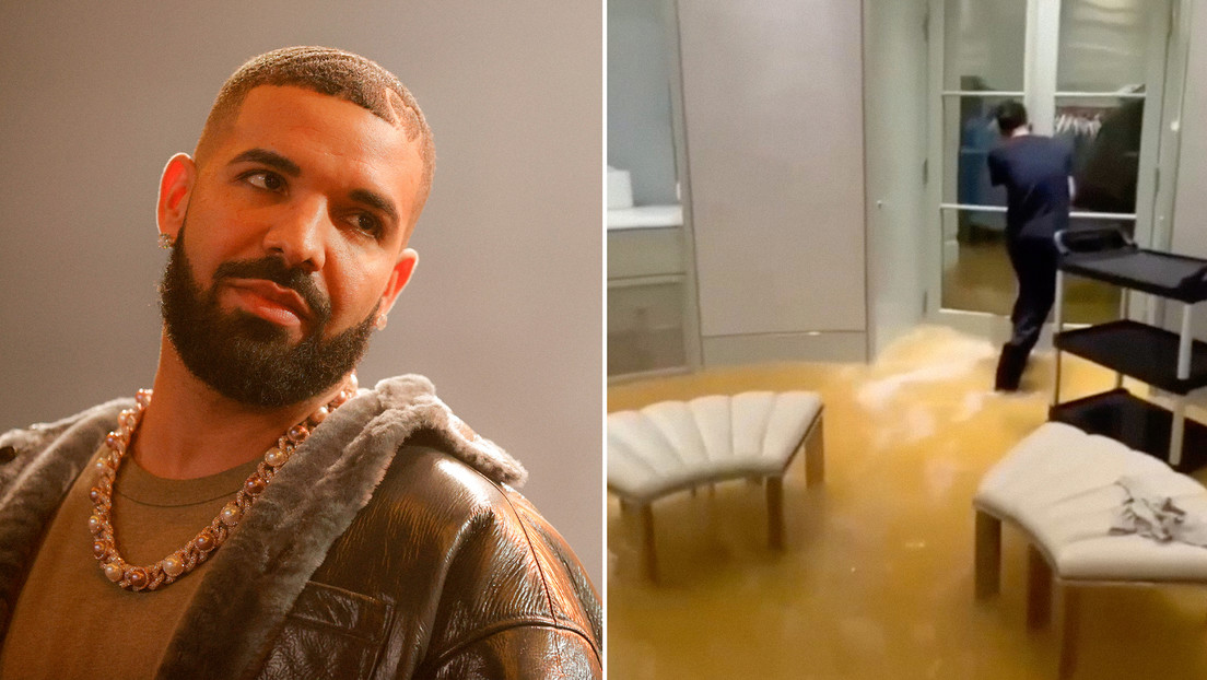 VIDEO: El rapero Drake muestra su mansión inundada en Toronto