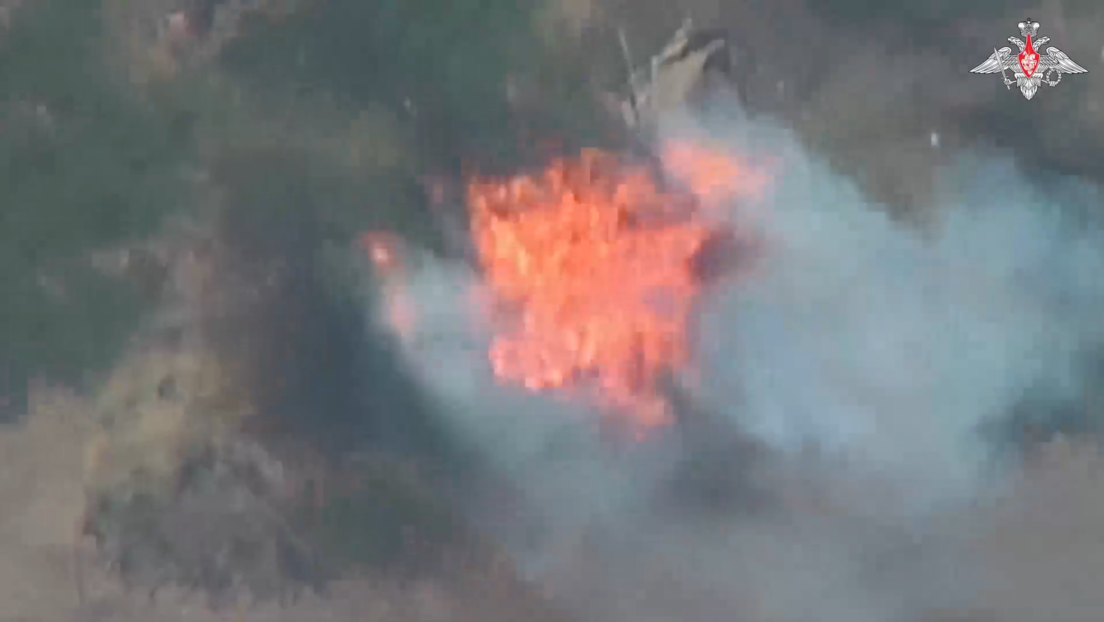 VIDEO: Dron ruso destruye un obús estadounidense en la zona del conflicto ucraniano