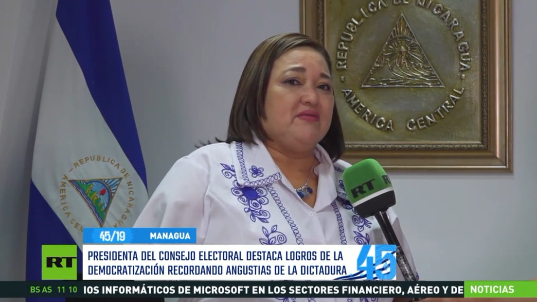 Presidenta del Consejo Electoral de Nicaragua destaca logros de la democratización de la nación