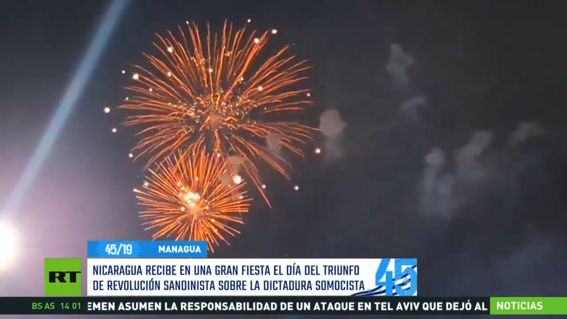 Nicaragua recibe en una gran fiesta el día del triunfo de la Revolución Sandinista sobre la dictadura Somocista