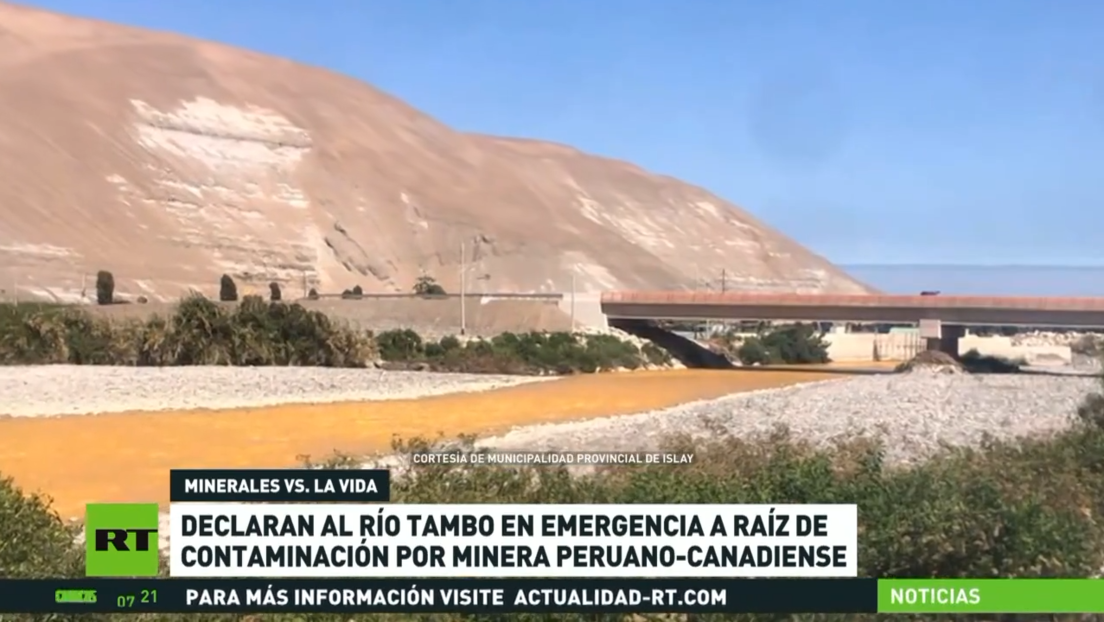Declaran el río Tambo en emergencia a raíz de contaminación por minera peruano-canadiense