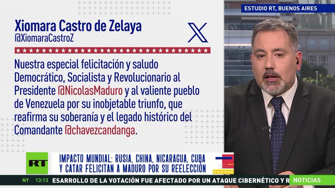 Impacto mundial: Rusia, China, Nicaragua, Cuba y Catar felicitan a Maduro por su reelección