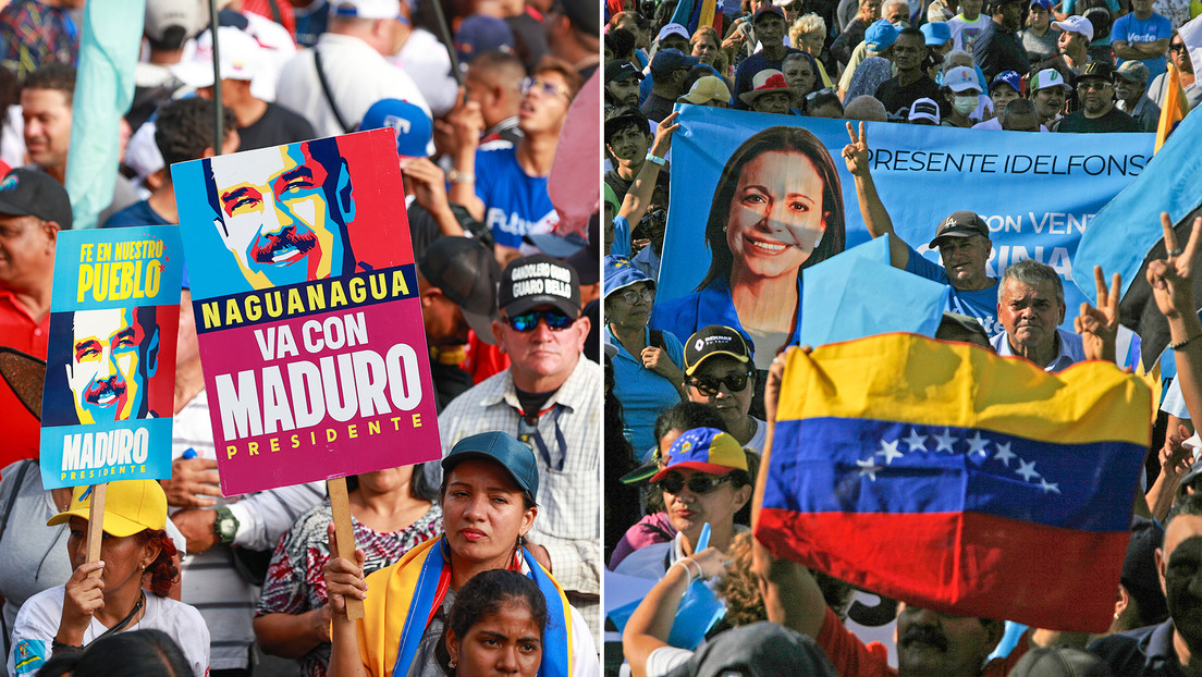 Chavismo y oposición salen a las calles de Caracas tras la proclamación de Maduro