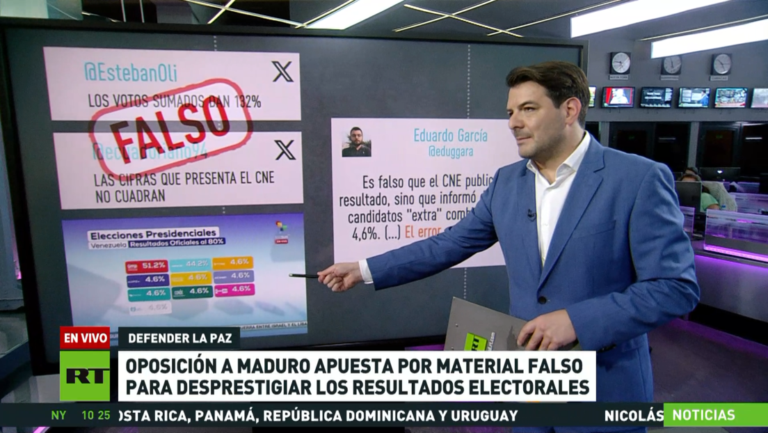 Oposición a Maduro apuesta por material falso para desprestigiar los resultados electorales