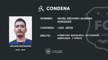 Condenan a 1.420 años de prisión a un pandillero de la Mara Salvatrucha en El Salvador