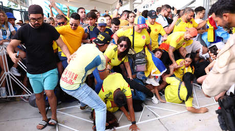 Imágenes del caos en el estadio antes de la final de la Copa América