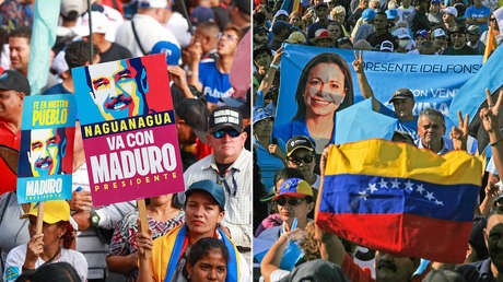 Chavismo y oposición salen a las calles de Caracas tras la proclamación de Maduro