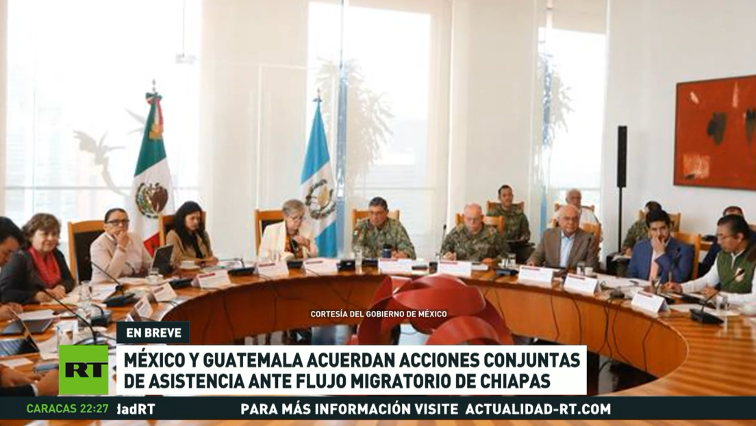 México y Guatemala acuerdan acciones conjuntas de asistencia ante flujo migratorio de Chiapas