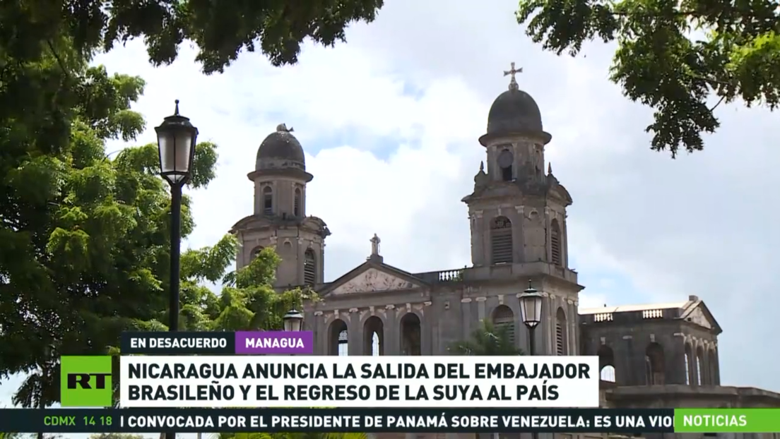 Nicaragua anuncia la salida del embajador brasileño y el regreso de su representante al país