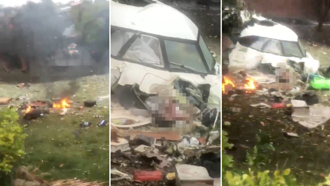 Primeras imágenes desde el lugar de la caída del avión de pasajeros en Brasil