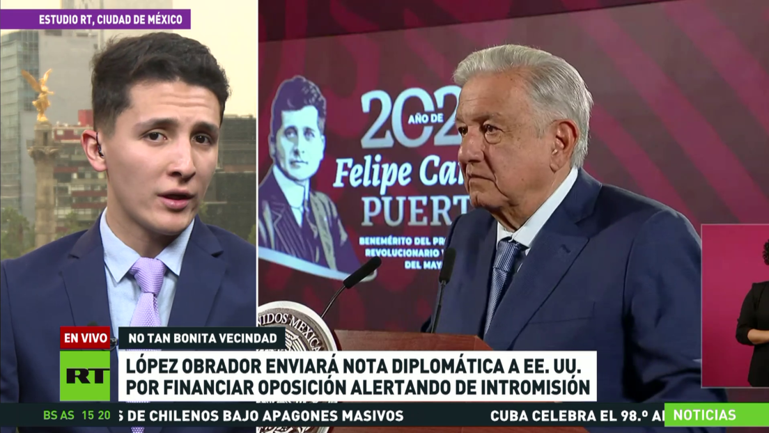 López Obrador acusa a EE.UU. de financiar a la oposición en las elecciones