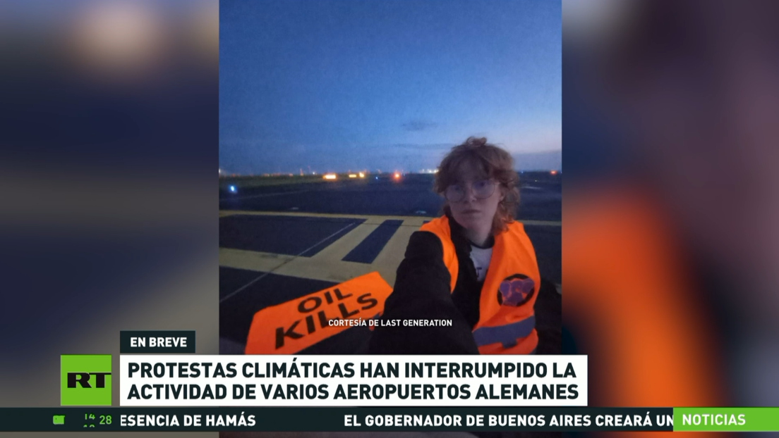 Protestas climáticas interrumpen la actividad de varios aeropuertos alemanes