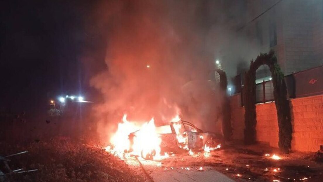 FOTOS, VIDEOS: Unos 100 israelíes incendian viviendas y coches en Cisjordania