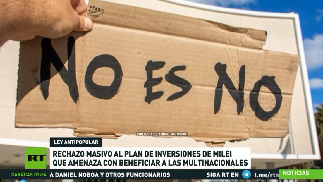 Rechazo masivo al plan de inversiones de Milei que amenaza con beneficiar a multinacionales