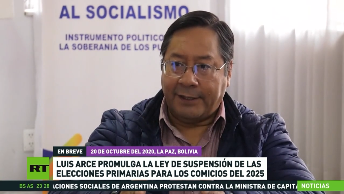 Luis Arce promulga la ley de suspensión de las elecciones primarias para los comicios del 2025 en Bolivia