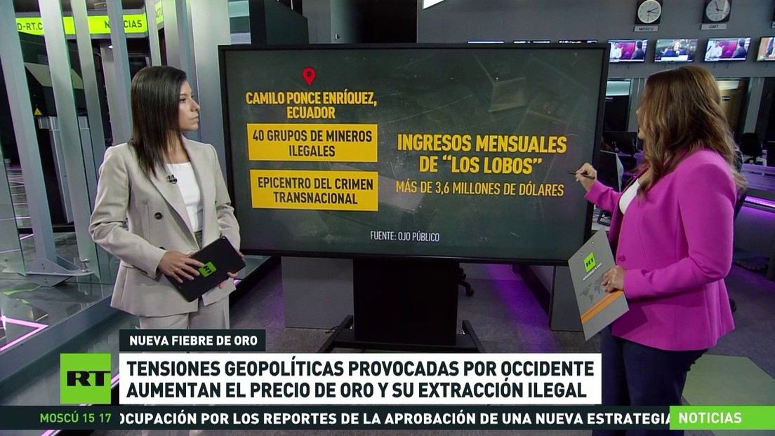 Tensiones geopolíticas provocadas por Occidente aumentan el precio de oro y su extracción ilegal