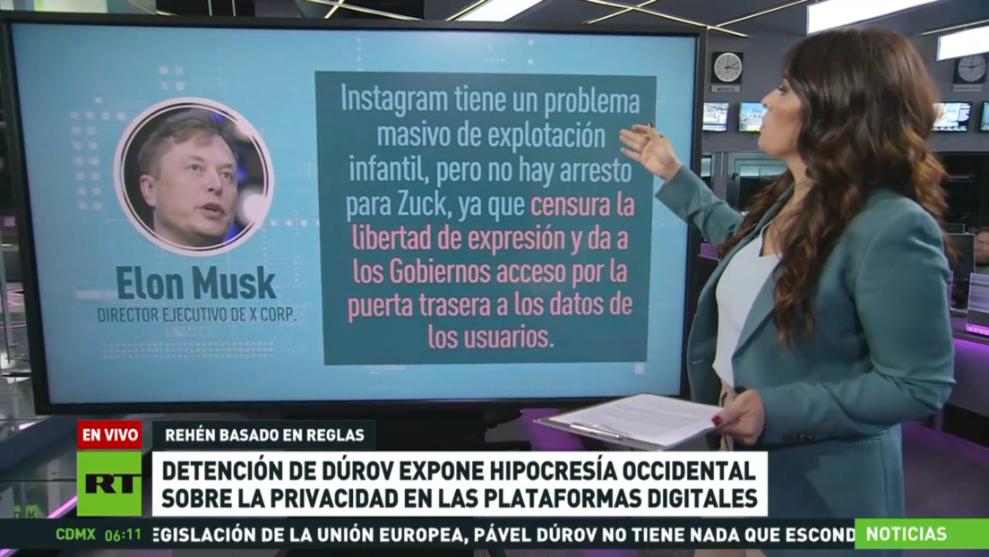 La detención de Dúrov expone la hipocresía occidental sobre la privacidad en las plataformas digitales