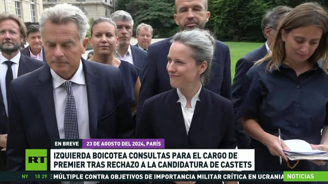 La izquierda francesa boicotea consultas sobre Jefatura del Gobierno tras rechazo de la candidatura de Castets