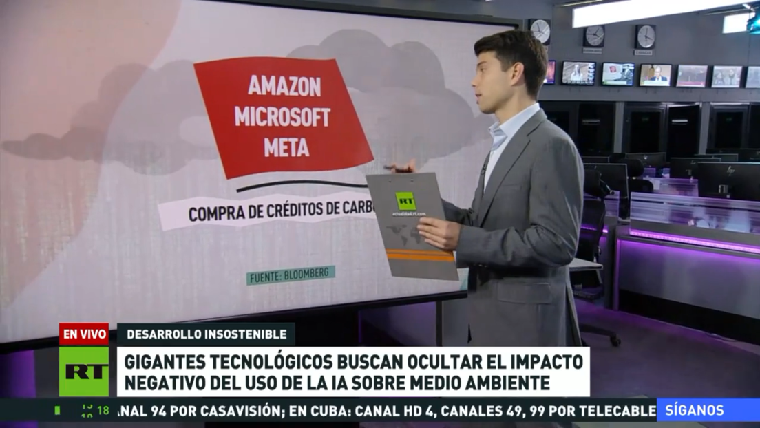 Gigantes tecnológicos buscan ocultar el impacto negativo del uso de la IA sobre el medio ambiente