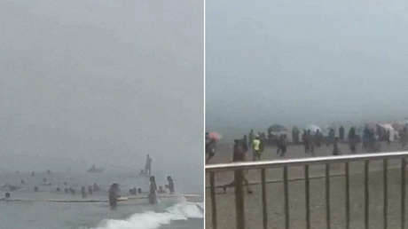 VIDEO: Desalojan una playa en España por una avalancha de inmigrantes