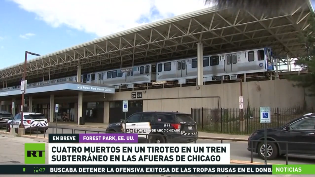 Cuatro muertos en un tiroteo en un tren subterráneo en las afueras de Chicago