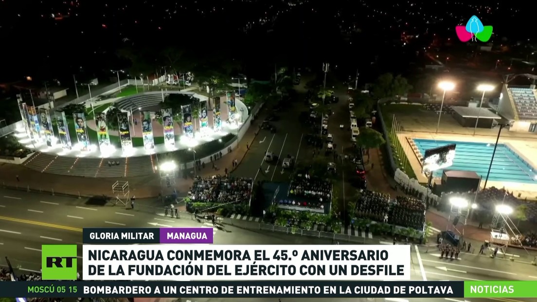 Nicaragua conmemora con un desfile el 45° aniversario de la fundación de su Ejército