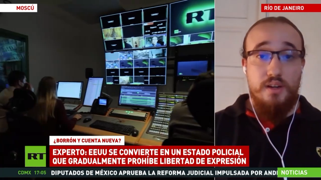 Experto: EE.UU. se convierte en un Estado policial que gradualmente prohíbe la libertad de expresión