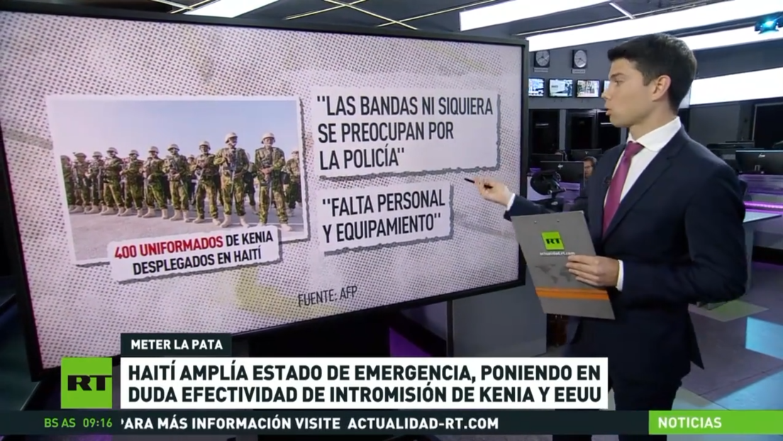 Haití amplía estado de emergencia poniendo en duda efectividad de intromisión de Kenia y EE.UU.