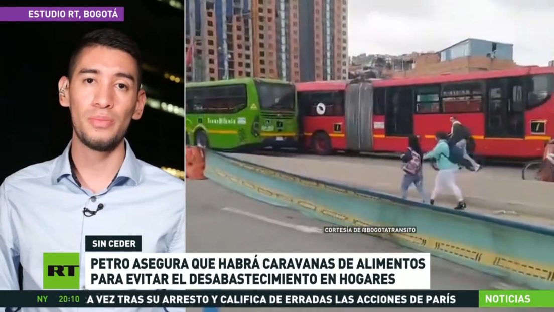 Petro asegura que habrá caravanas de alimentos para evitar el desabastecimiento en hogares