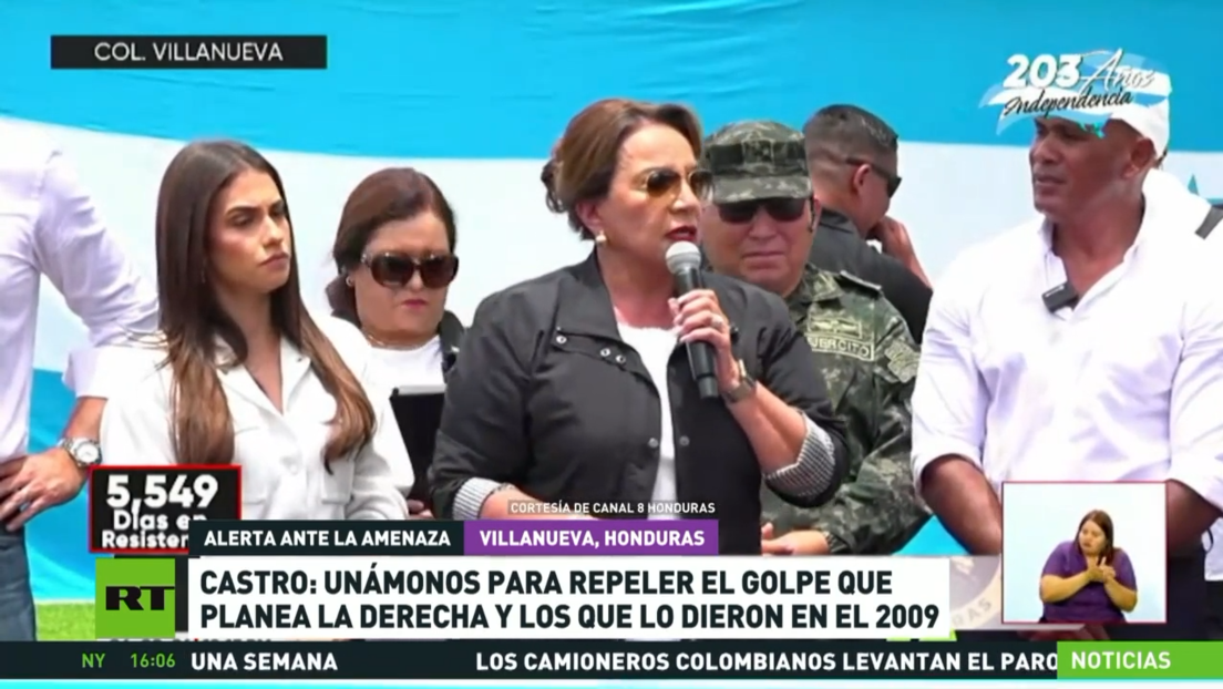 Xiomara Castro: "Unámonos para repeler el golpe que planea la derecha y los que lo dieron en 2009"