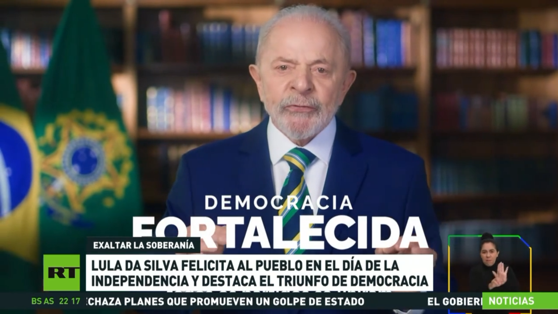 Lula da Silva felicita al pueblo en el Día de la Independencia y destaca el triunfo de la democracia