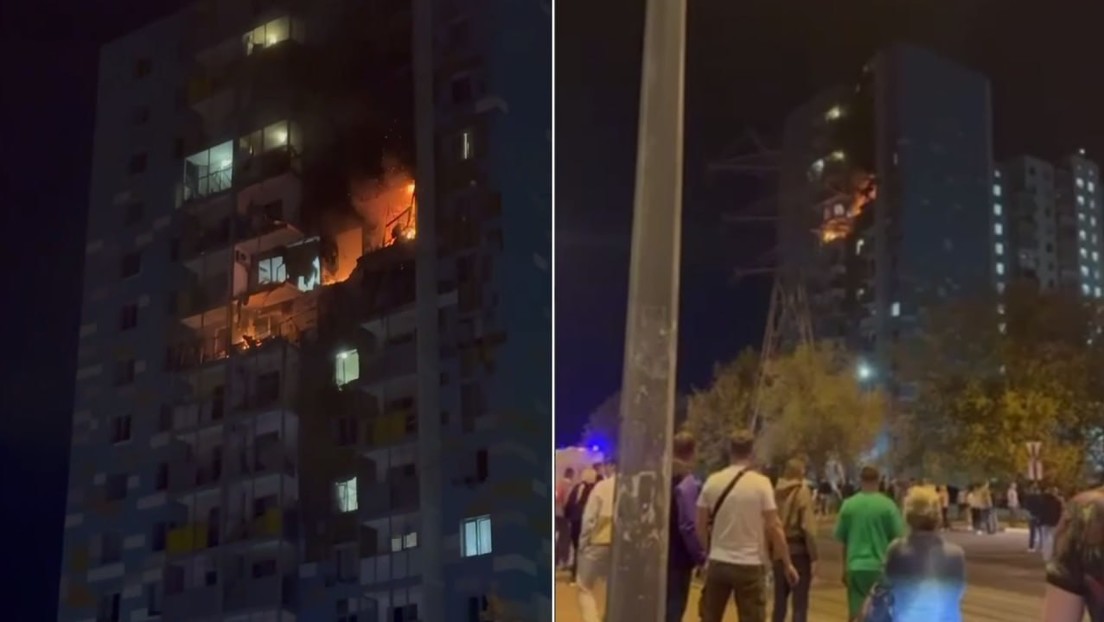 VIDEOS, FOTOS: Edificio de varias plantas arde tras ataque de dron ucraniano cerca de Moscú