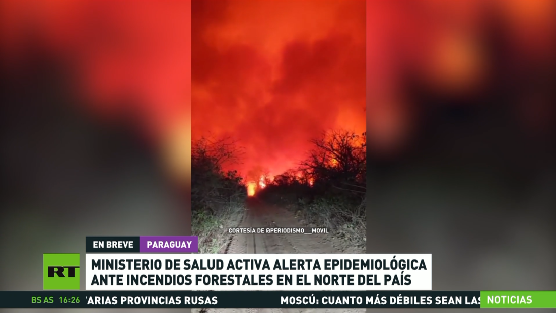 Ministerio de Salud de Paraguay activa alerta epidemiológica ante incendios forestales en el norte