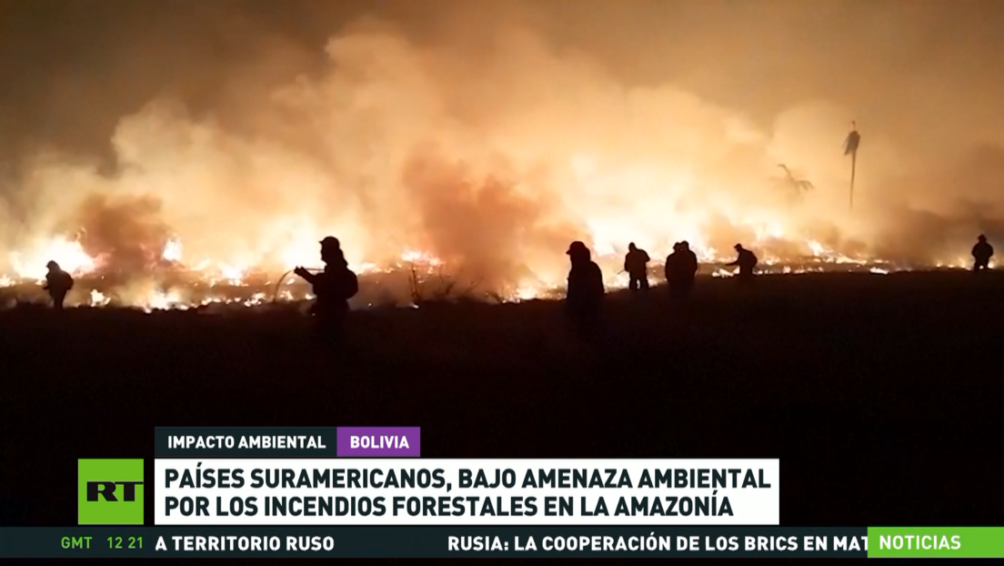 Países sudamericanos bajo amenaza ambiental por los incendios forestales en la Amazonía