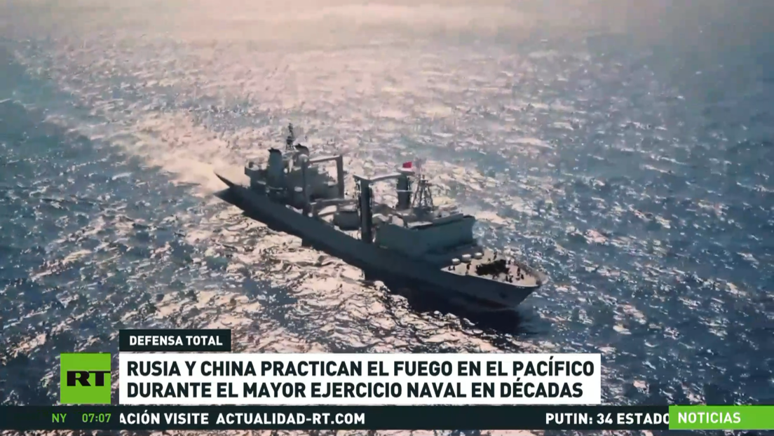 Rusia y China practican disparos en el Pacífico durante el mayor ejercicio naval en décadas