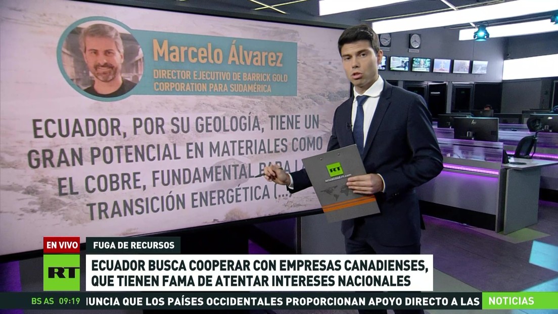 Ecuador busca colaborar con empresas canadienses que tienen fama de atentar a intereses nacionales