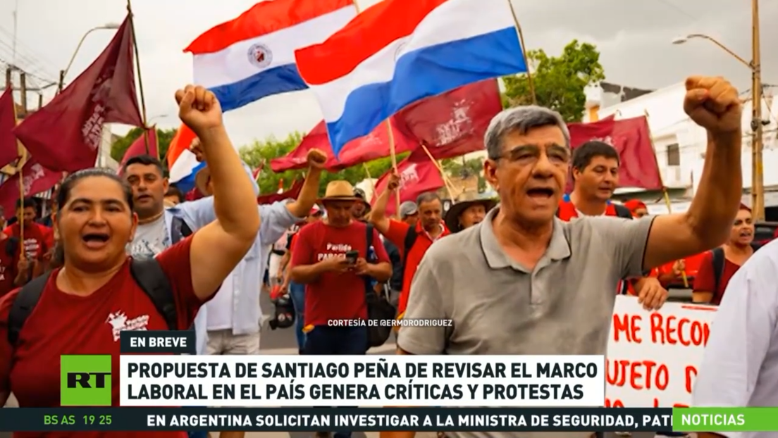 Propuesta del presidente de revisar el marco laboral en Paraguay genera críticas y protestas