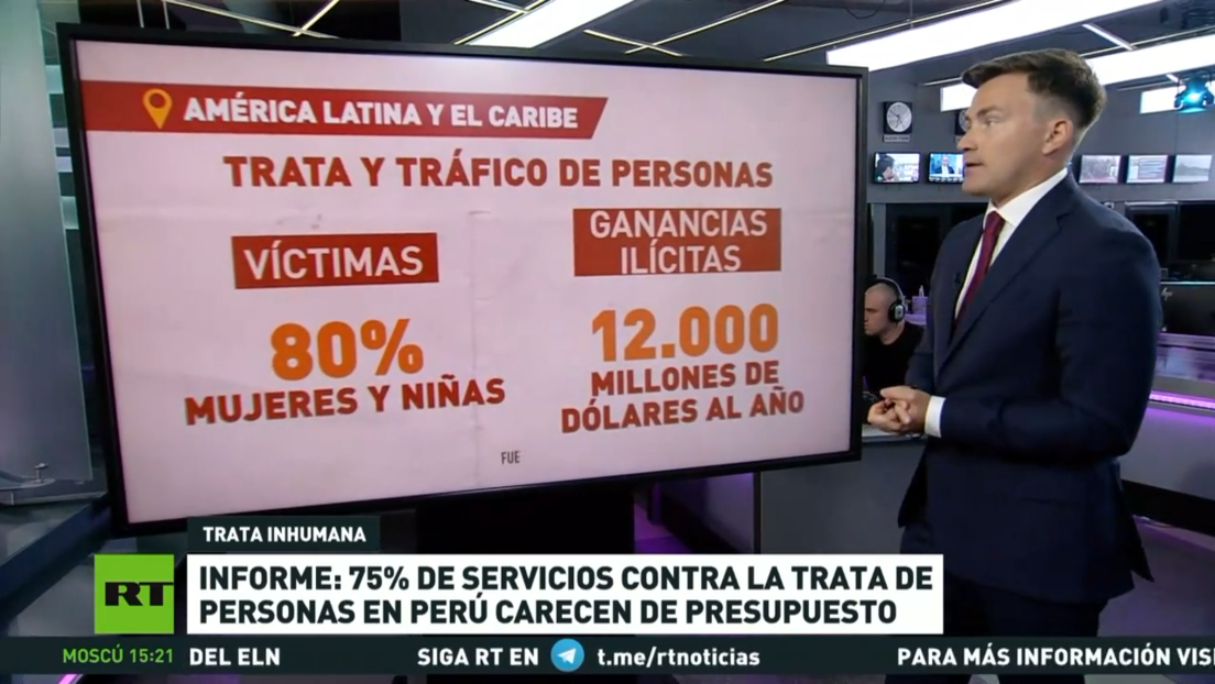 Informe:  el 75 % de los servicios contra la trata de personas en Perú carece de un presupuesto adecuado