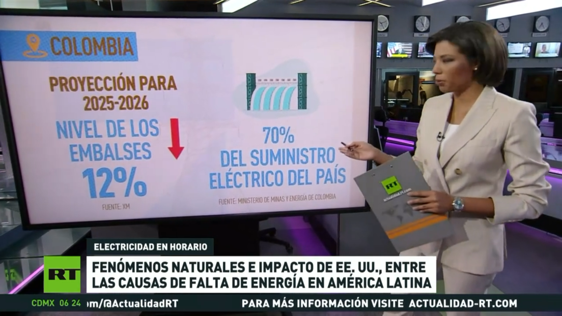 Falta de energía en América Latina debido a fenómenos naturales e impacto de EE.UU.