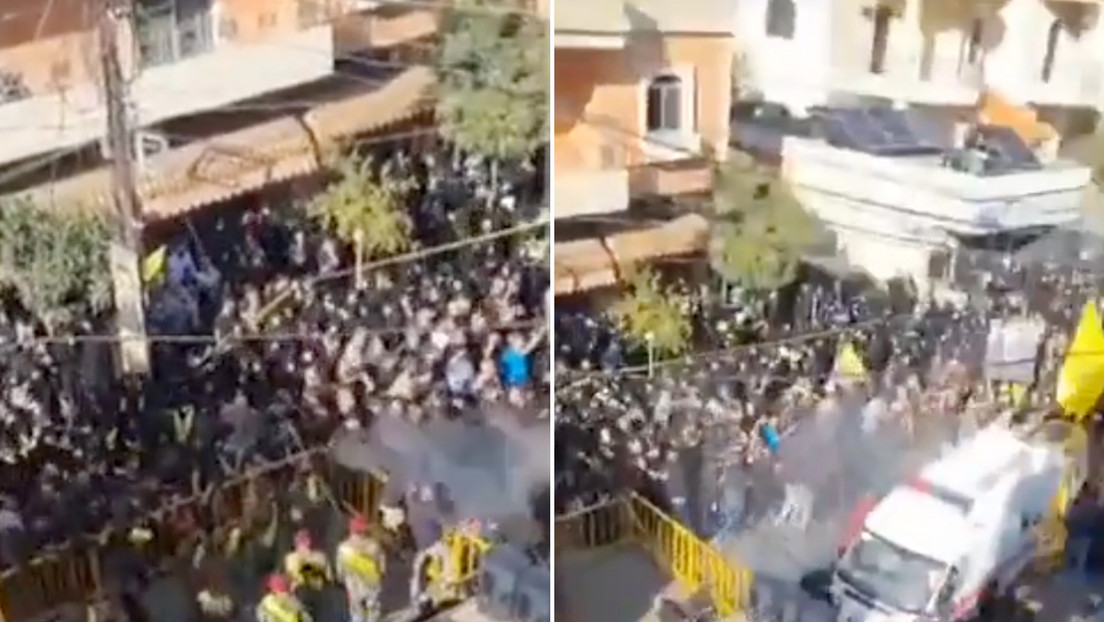 VIDEO: Explota un 'walkie-talkie' durante un funeral en el Líbano