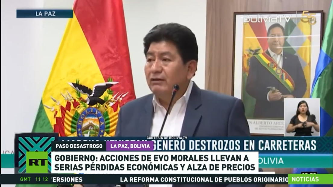 Gobierno de Bolivia: Acciones de Evo Morales llevan a serias pérdidas económicas y alza de precios