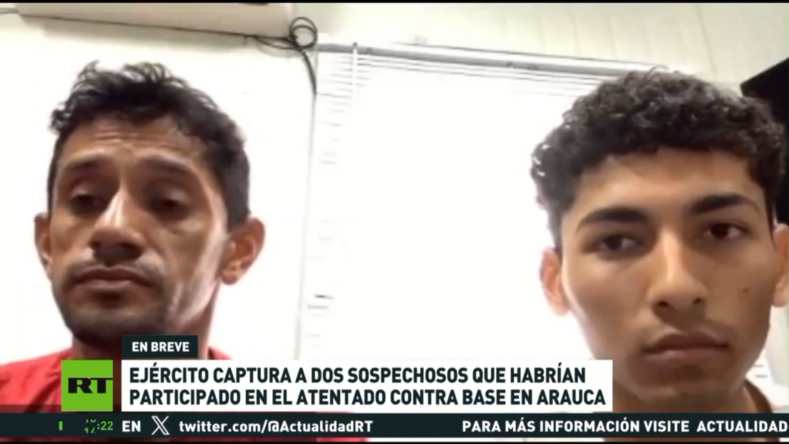 Capturan en Colombia a dos sospechosos de participar en el atentado contra la base en Aracua