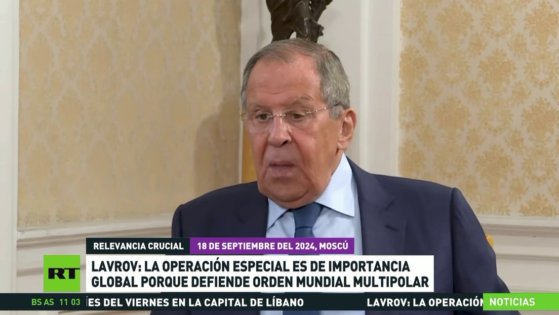 Lavrov: La operación especial es de importancia global porque defiende el orden mundial multipolar