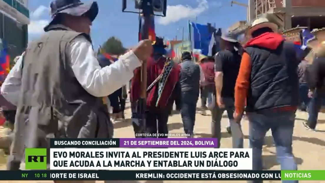 Evo Morales invita al presidente Arce para que acuda a la marcha y entablar diálogo