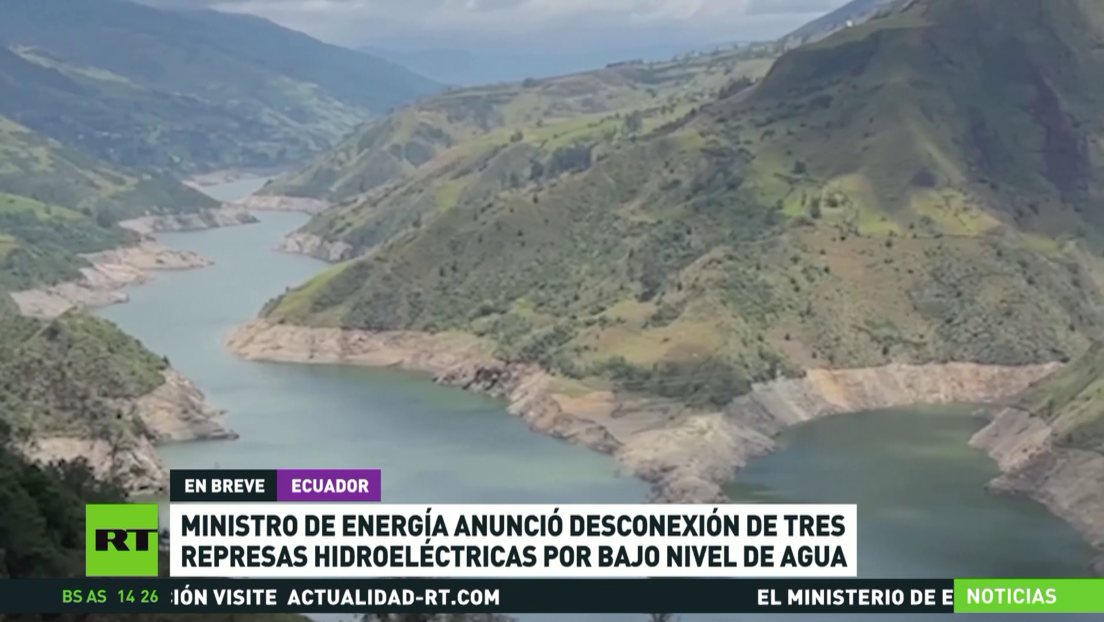 Ministro de Energía ecuatoriano anuncia desconexión de tres centrales hidroeléctricas