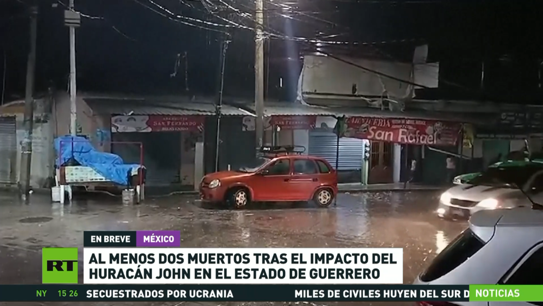 Al menos dos muertos en México tras el impacto del huracán John