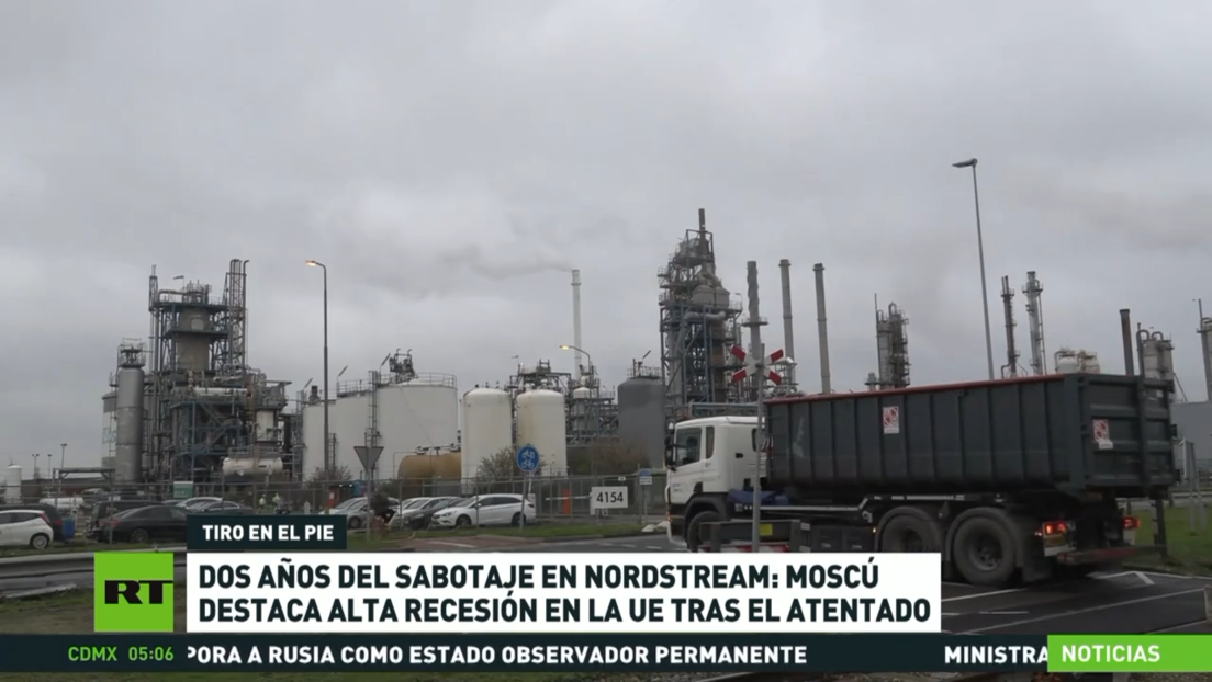 Dos años del sabotaje en Nord Stream: Moscú destaca alta recesión en la UE tras el atentado