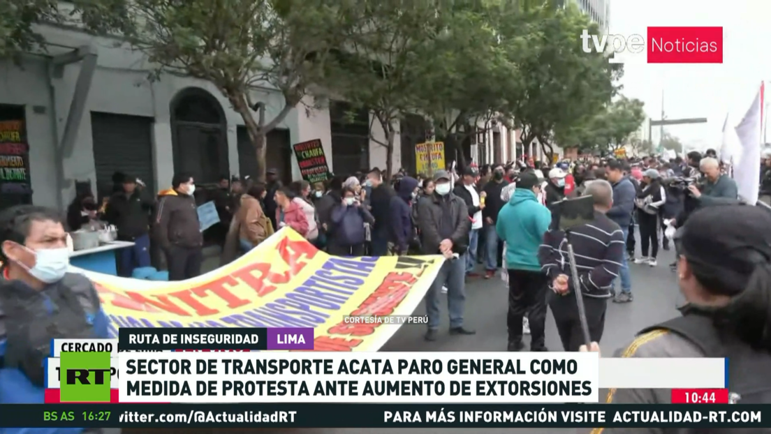 Sector de transporte acata paro general como medida de protesta ante aumento de extorsiones